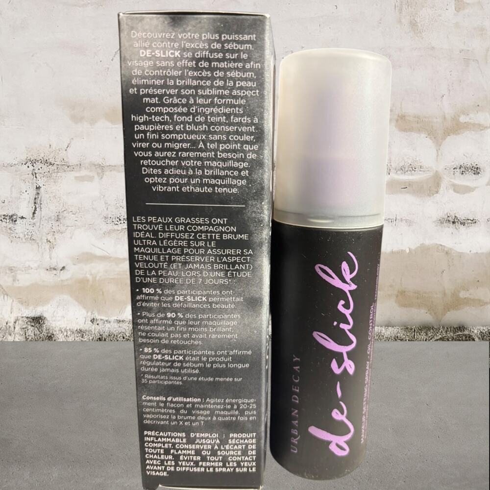 Urban Decay De-Slick Oil Control Makeup Setting Spray NIB - Picture 4 of 5